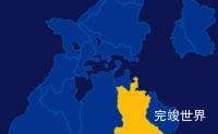echarts甘南藏族自治州卓尼县geoJson地图区域闪烁效果